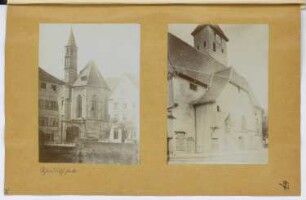 Kirche St. Katharina, Schwäbisch Hall / Kirche, Schwäbisch Hall: Ansichten (aus: Skizzen- und Fotoalbum 16)