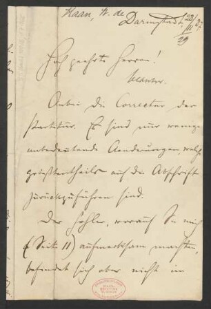 Brief an B. Schott's Söhne : 28.11.1887