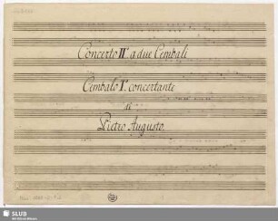 Concertos - Mus.3065-O-7,2 : cemb (2) : D