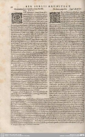 Della habitatione venesima terza alla villa. Cap. XXIII.