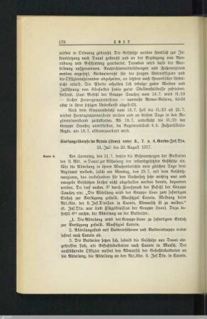 Stellungskämpfe im Artois (Lens) unter 8., 7. u. 5. Garde-Inf.Div.
