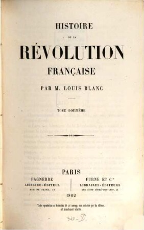 Histoire de la révolution française. 12