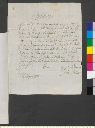 Brief von Felix, Gebrüder an Goethe, Johann Wolfgang von