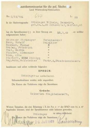 Grözinger, Wilhelm