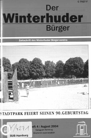Heft 4 / August 2004 : Zeitschrift des Winterhuder Bürgervereins