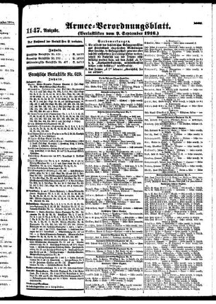 1147.Ausgabe. Samstag, 9. September 1916