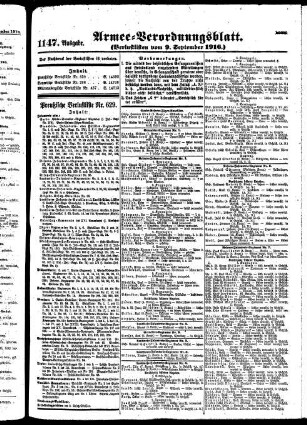 1147.Ausgabe. Samstag, 9. September 1916
