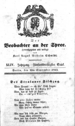 35. Stück, 1. September 1845