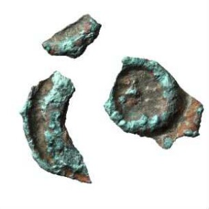 Fundmünze, Hohlpfennig?, Brakteat?, 1400 - 1500?