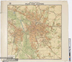 Eduard Gaeblers Plan von Leipzig