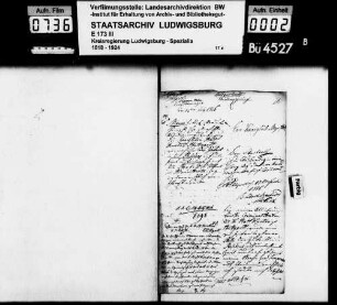 Beschwerde des Kaufmanns Friedrich Maurer von Schwieberdingen, Oberamt Ludwigsburg, gegen seine Ausweisung aus der Stadt Stuttgart