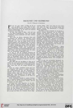 Baukunst und Kleinkunst, [1]