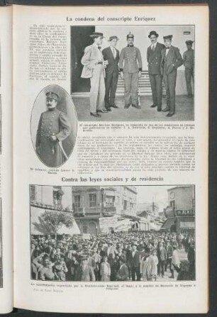 La condena del conscripto Enríquez