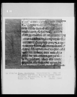 Fragment aus einer kanonistischen Handschrift