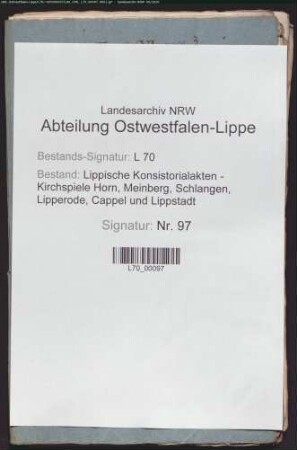 Persönliche Angelegenheiten des Schulmeisters Benkelberg