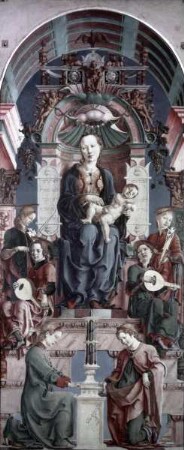 Thronende Madonna mit Kind