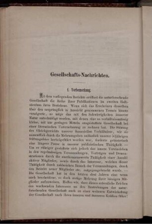 Gesellschafts-Nachrichten.