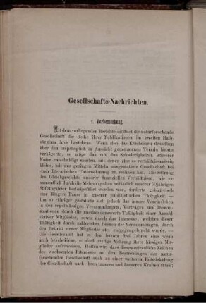 Gesellschafts-Nachrichten.