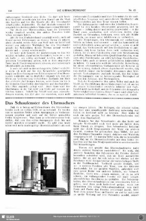 Das Schaufenster des Uhrmachers