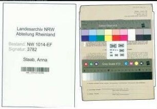 Entnazifizierung Anna Staab , geb. 05.03.1905 ()