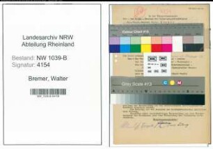 Entnazifizierung Walter Bremer , geb. 00.00.0000 (Polizist)