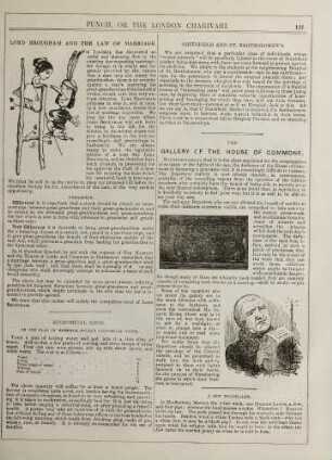 Lord Brougham and the law of marriage; The gallery of the House of Commons