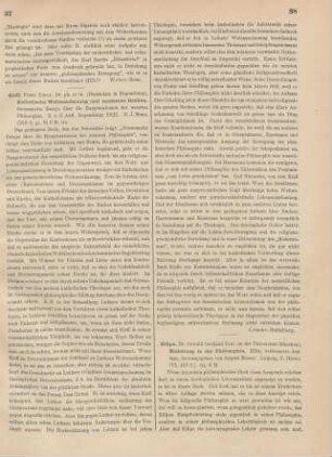 38-39 [Rezension] Külpe, Oswald, Einleitung in die Philosophie