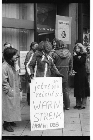 Kleinbildnegativ: HBV Warnstreik, 1980