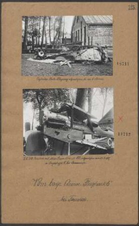 "LE"-Doppeldecker mit "Hispano Suissa"-Motor 150 PS, abgeschossen am 17.06.1917 von Jagdstaffel 6 bei Beaucamp