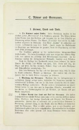 C. Römer und Germanen