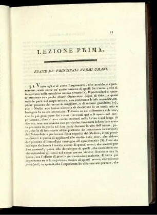 Esame De' Principali Vermi Umani.