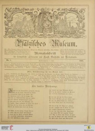 Nr. 7 (1. Juli 1887)