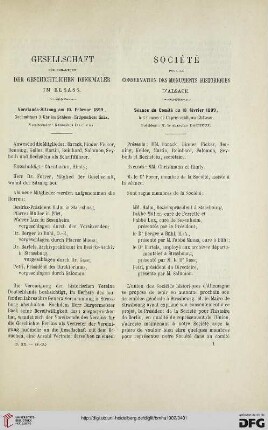 Vorstands-Sitzung am 10. Februar 1899 / Séance du Comité du 10 février 1899
