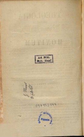 Theologia moralis S. Alphonsi de Ligorio, 1. Continens tractatus de conscientia et de legibus