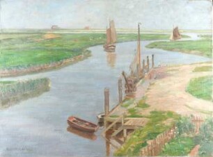 Hafen Neuhaus an der Oste, um 1920 (K. O. Matthaei)