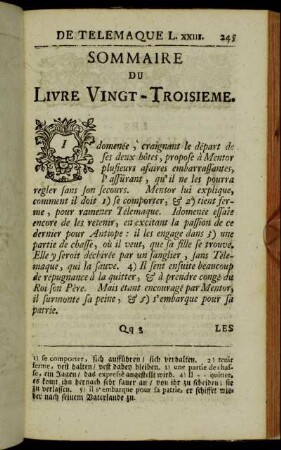 Sommaire du Livre vingt-troisieme. - Livre vingt-troisieme.