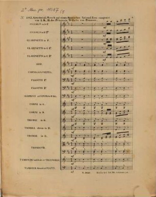 Sammlung von Märschen für türkische Musik : zum bestimmten Gebrauch d. königl. preuss. Armee (geschwinder Schritt). [5], Prinzessin Wilhelm von Preussen: Marsch auf einen spanischen Nationaltanz