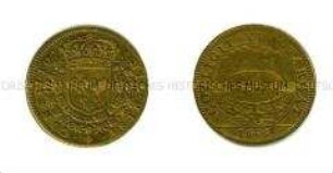 Französischer Rechenpfennig mit Lilienwappen (lateinisch)