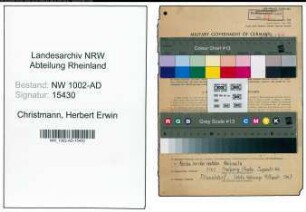 Entnazifizierung Herbert Erwin Christmann, geb. 01.07.1918 (Sparkasseninspektor)