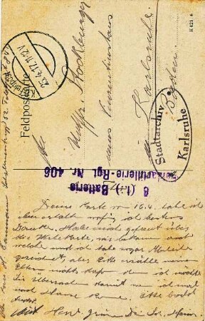 Erster Weltkrieg - Feldpostkarten