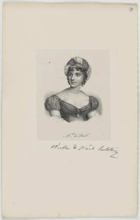 Bildnis der Anne Louise Germaine de Stael Holstein