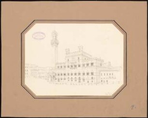 Palazzo Pubblico, Siena: Perspektivische Ansicht