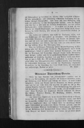Altonaer Thierschutz-Verein.