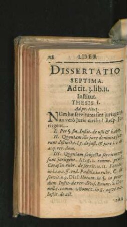 Dissertatio Septima.