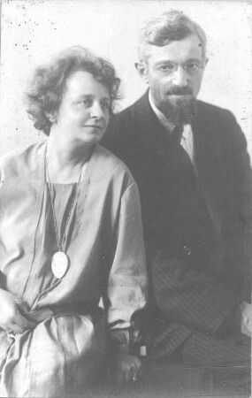 Doppelbildnis von Hans und Etha Richter, aufgenommen in Dresden im Atelier der Fotografin, Winckelmannstraße 29