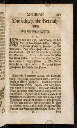 261-273, Sechzehende Betrachtung