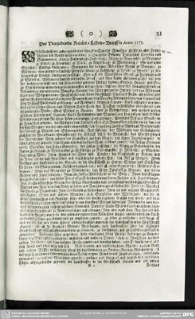 N.14. Der vierzehende Reichs-Lehen-Brieff de Anno 1578
