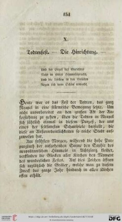 X. Todtenfest - Die Hinrichtung