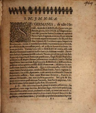 Dissertationum hist. ... Caesares Romano-Germanos ad vitam revocans