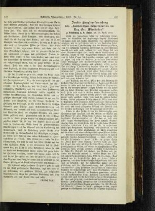 Zweite Hauptversammlung des "Katholischen Lehrervereins im Reg.-Bez. Wiesbaden" : zu Limburg a. d. Lahn am 19. April 1892